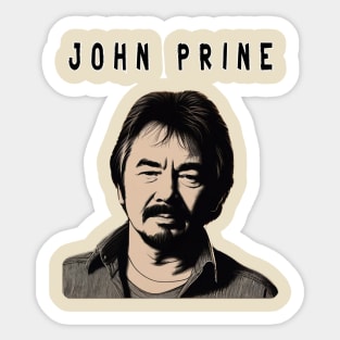 John Prine --- Retro 70s Style Sticker